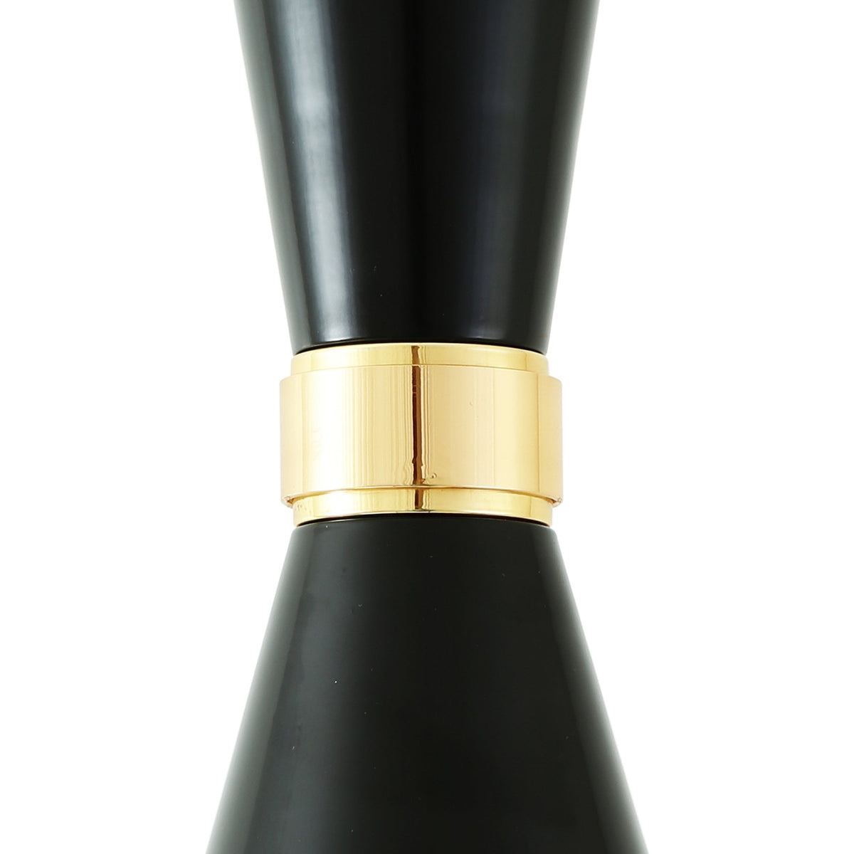 Cairo Contemporary Pendant Light Matt Black and Brass