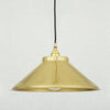 Rio E27 Vintage Pendant Light in Polished Brass