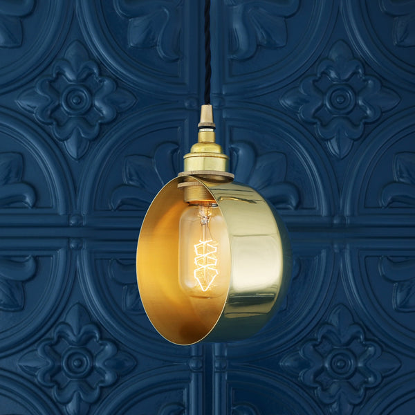 Bogota Quirky Pendant Light in Polished Brass
