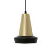 Malabo G9 16cm Pendant Light in Black and Brass