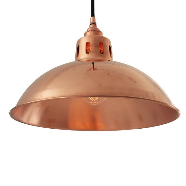 Berlin Vintage Polished Copper Pendant Light