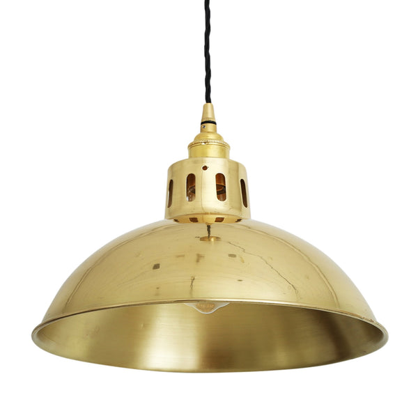 Paris Industrial Pendant Light in Polished Brass