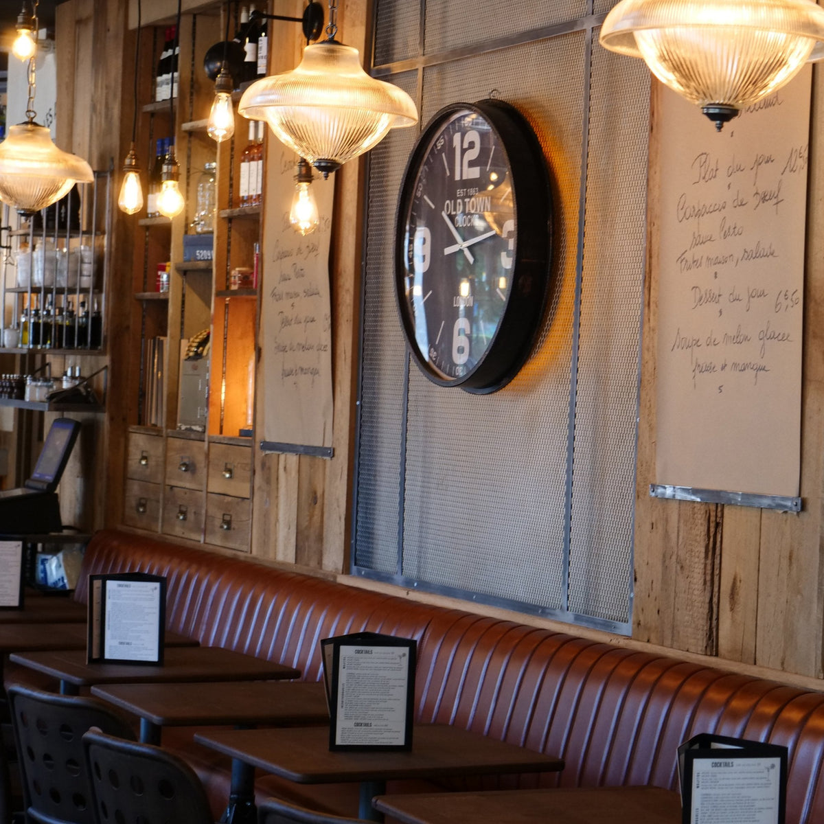 Essence Double Prismatic Pendant Light in Antique Brass