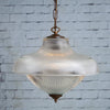 Essence Double Prismatic Pendant Light in Antique Brass