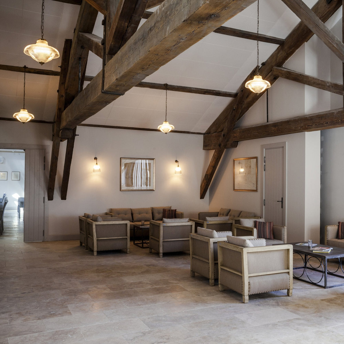 Essence Double Prismatic Pendant Light in Antique Silver