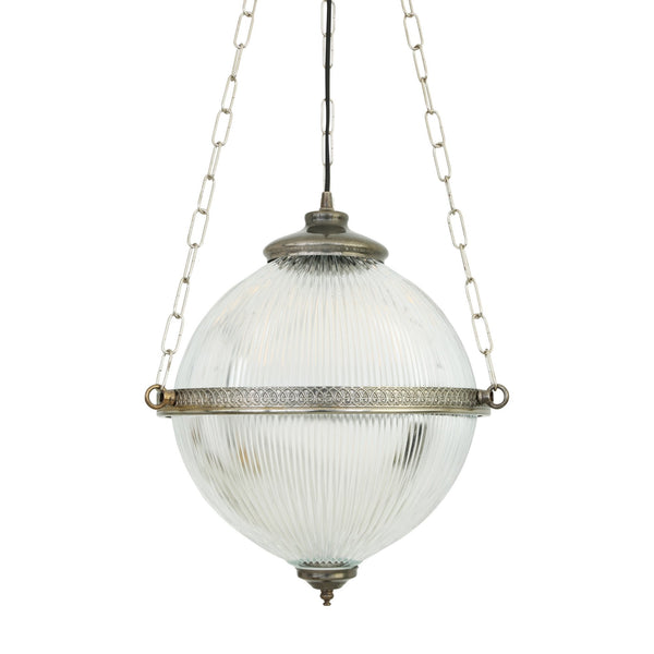 Blaenau Pendant Light in Antique Silver