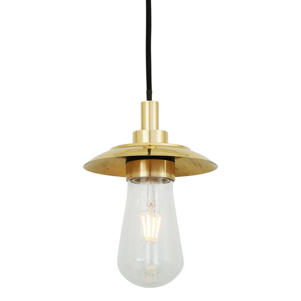 Ren IP65 Pendant Light in Polished Brass