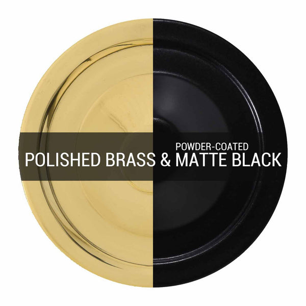 Ren IP65 Pendant Light in Black and Polished Brass