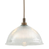 Maris IP65 Pendant Light with Antique Brass Detail