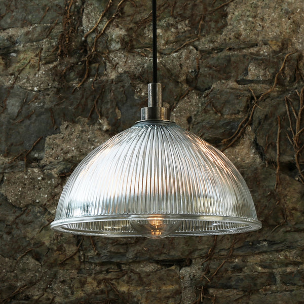 Maris IP65 Pendant Light with Antique Silver Detail