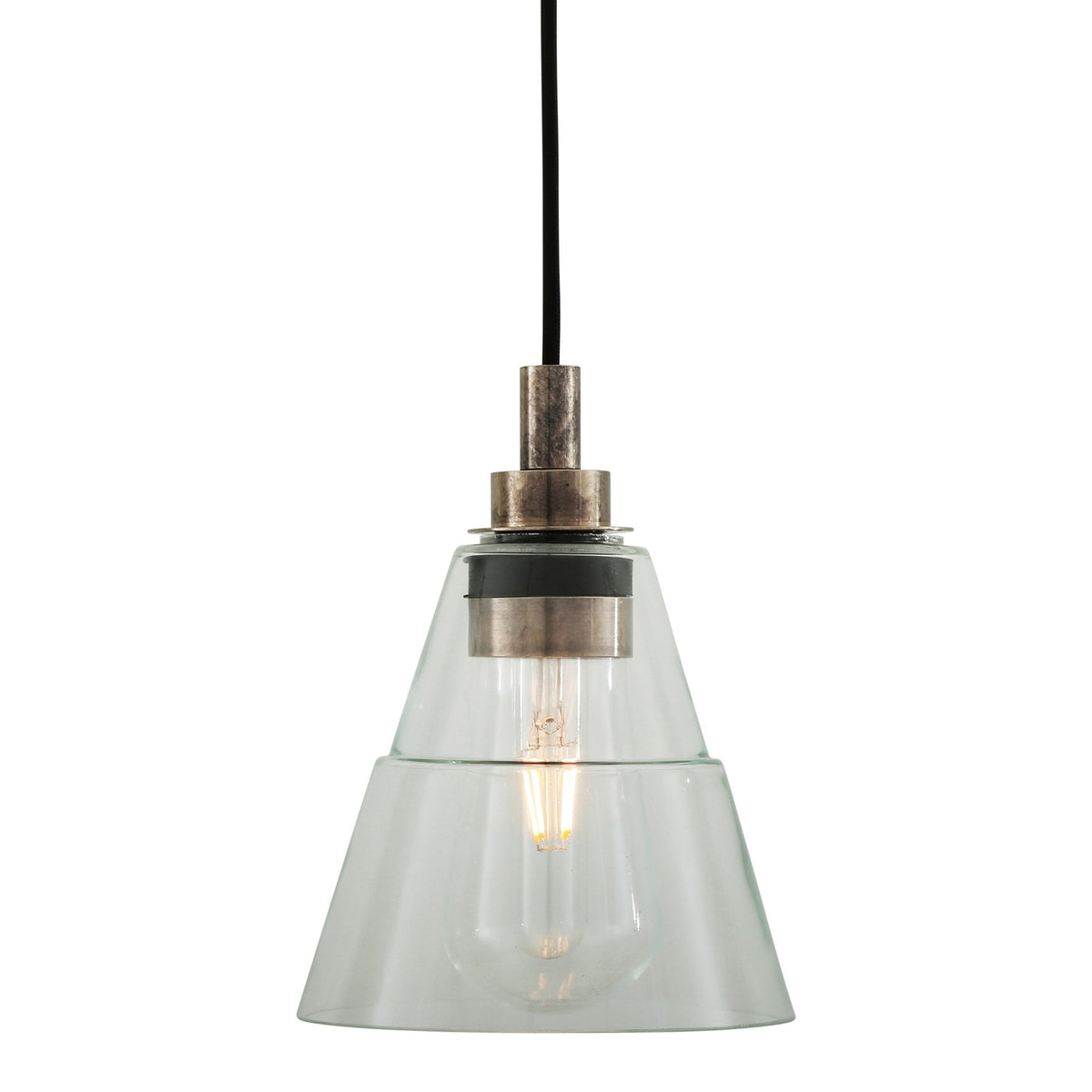 Kairi IP65 Pendant Light with Antique Silver Detail