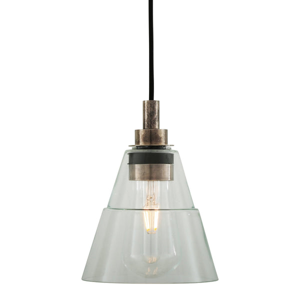 Kairi IP65 Pendant Light with Antique Silver Detail