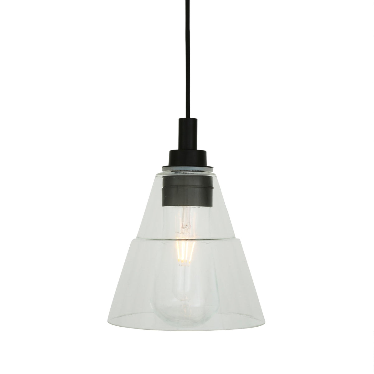 Kairi IP65 Pendant Light with Matt Black Detail