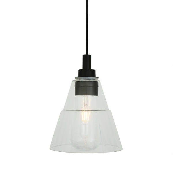 Kairi IP65 Pendant Light with Matt Black Detail