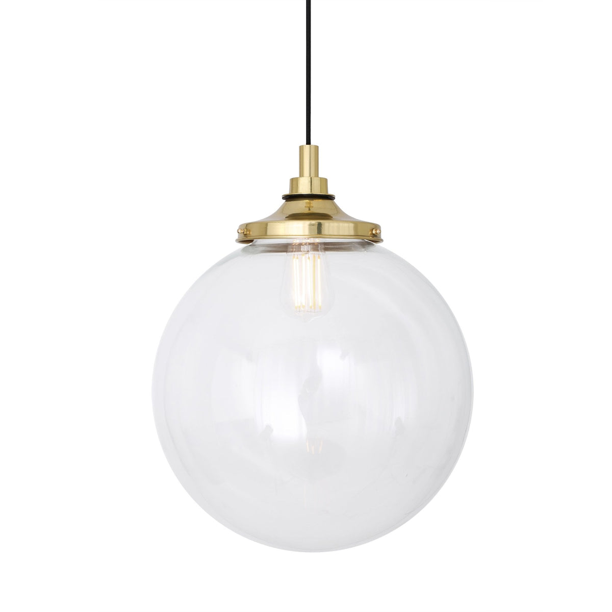 Laguna Pendant Light IP44 35cm in Polished Brass