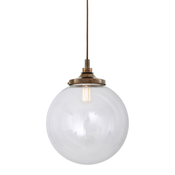 Laguna Pendant Light IP44 35cm in Antique Brass