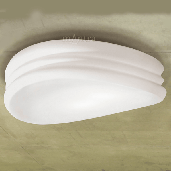Mediterraneo Large Ceiling or Wall Light in Chrome and Frosted Glass