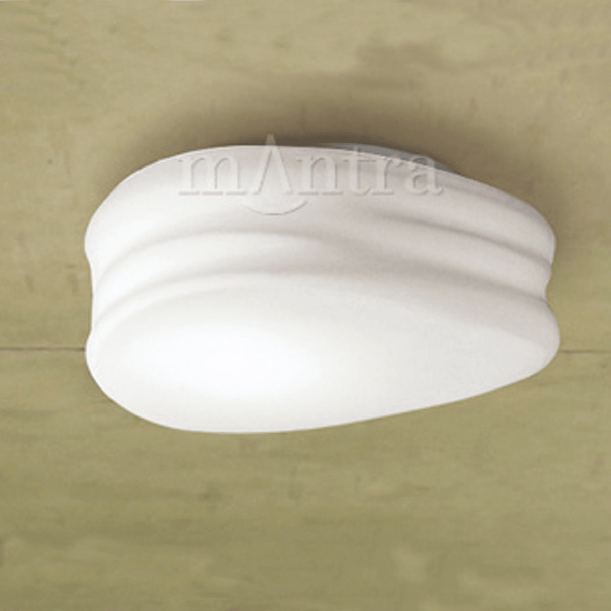 Mediterraneo Small Ceiling or Wall Light in Chrome and Frosted Glass