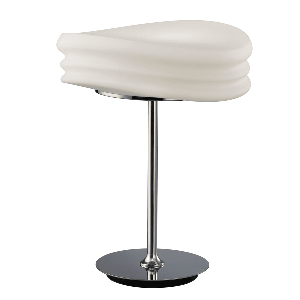 Mediterraneo Medium Table Lamp in Chrome and Frosted Glass