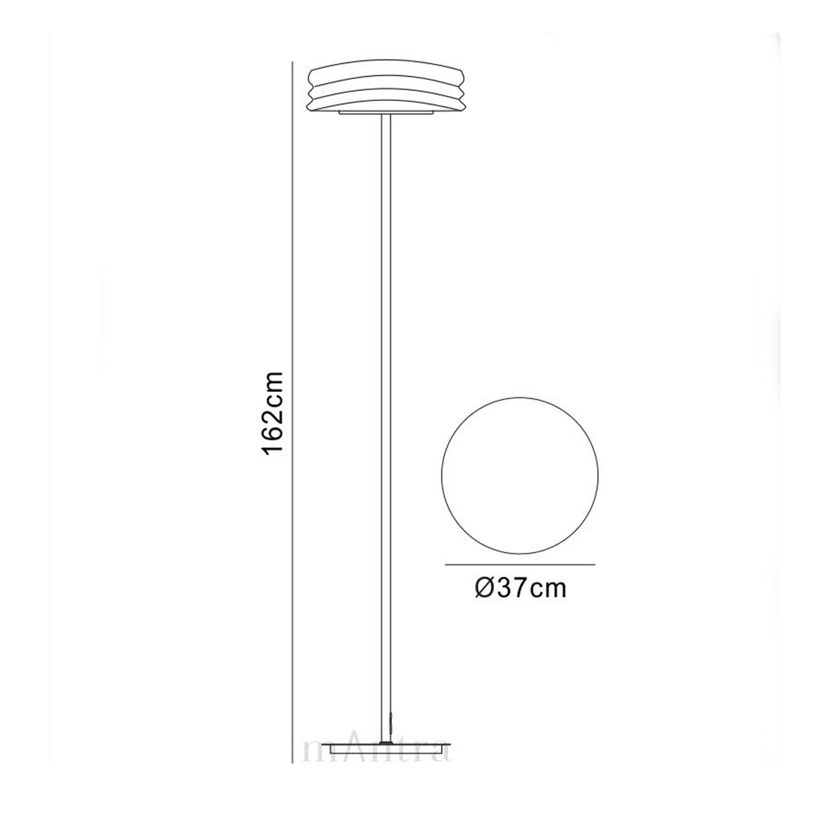 Mediterraneo 2 Light Floor Lamp in Chrome and Frosted Glass
