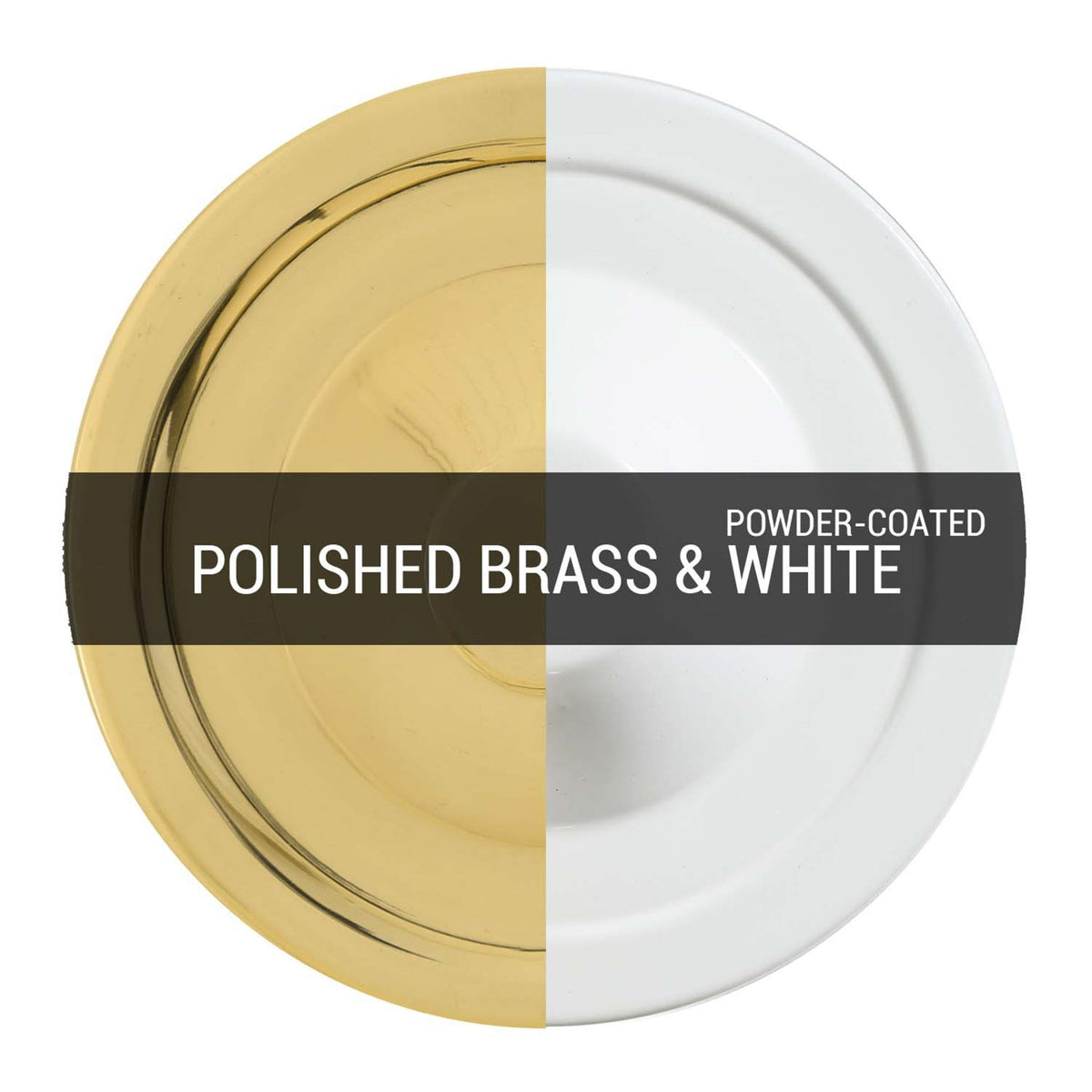 Cairo Wall Light in White and Polished Brass
