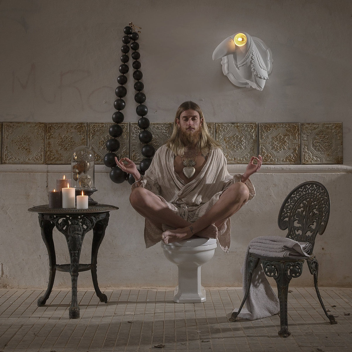 Cubano Matt White Ceramic Wall Light