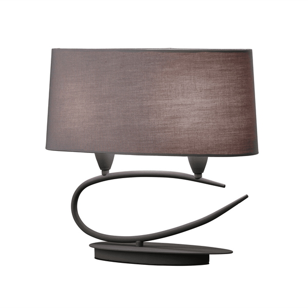 Lua Switched Double Table Lamp in Ash Grey