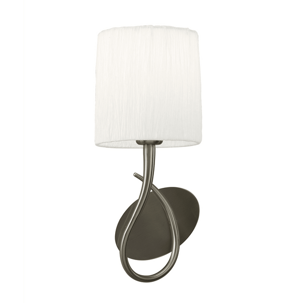 Lua Switched Single Wall Light in Satin Nickel