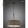 Lua Single 3 Light Pendant in Ash Grey