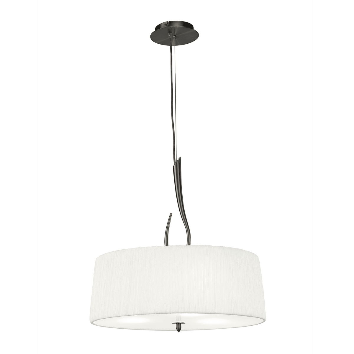Lua Single 3 Light Pendant in Satin Nickel