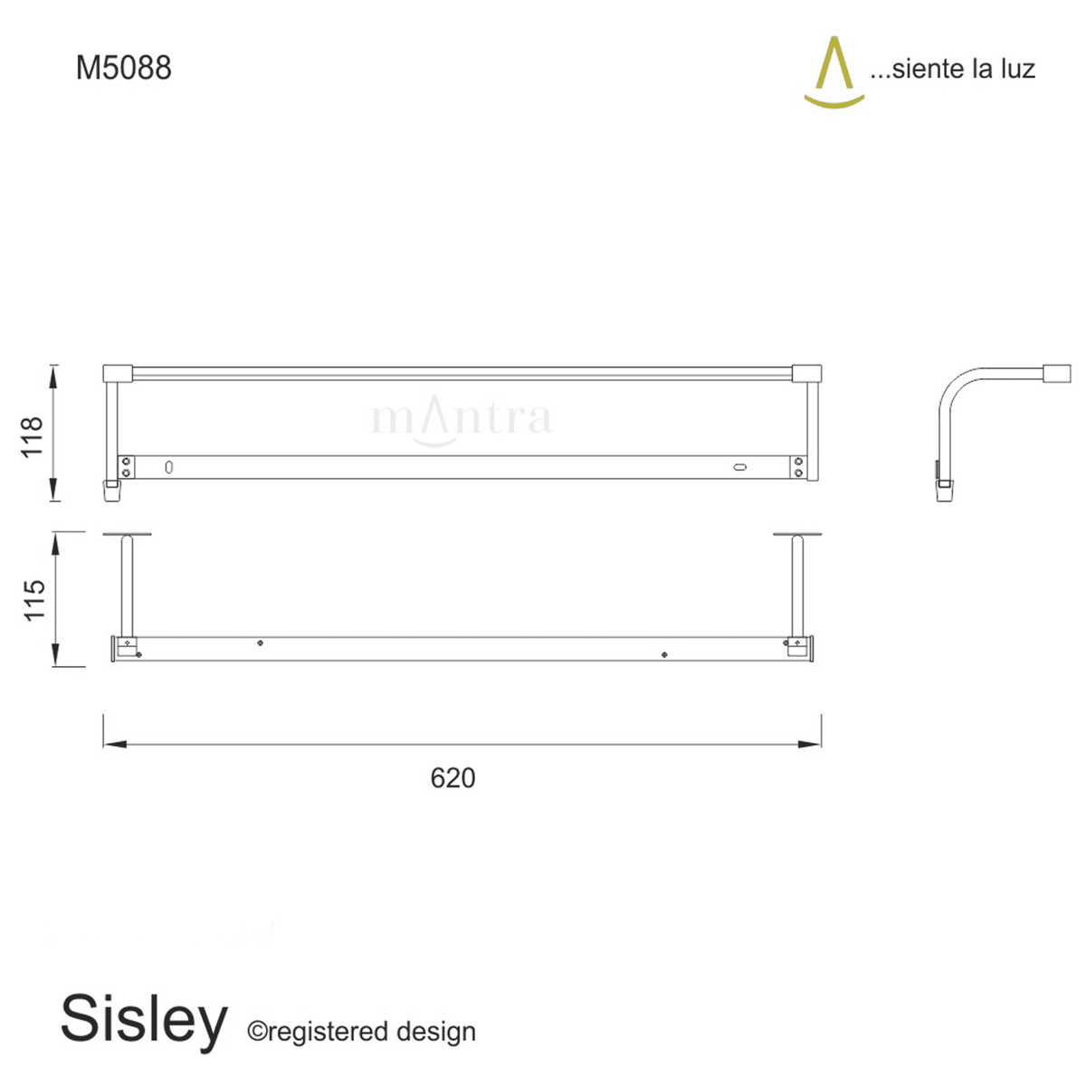 Sisley IP44 Large 10w LED Bathroom Mirror Wall Light In Chrome