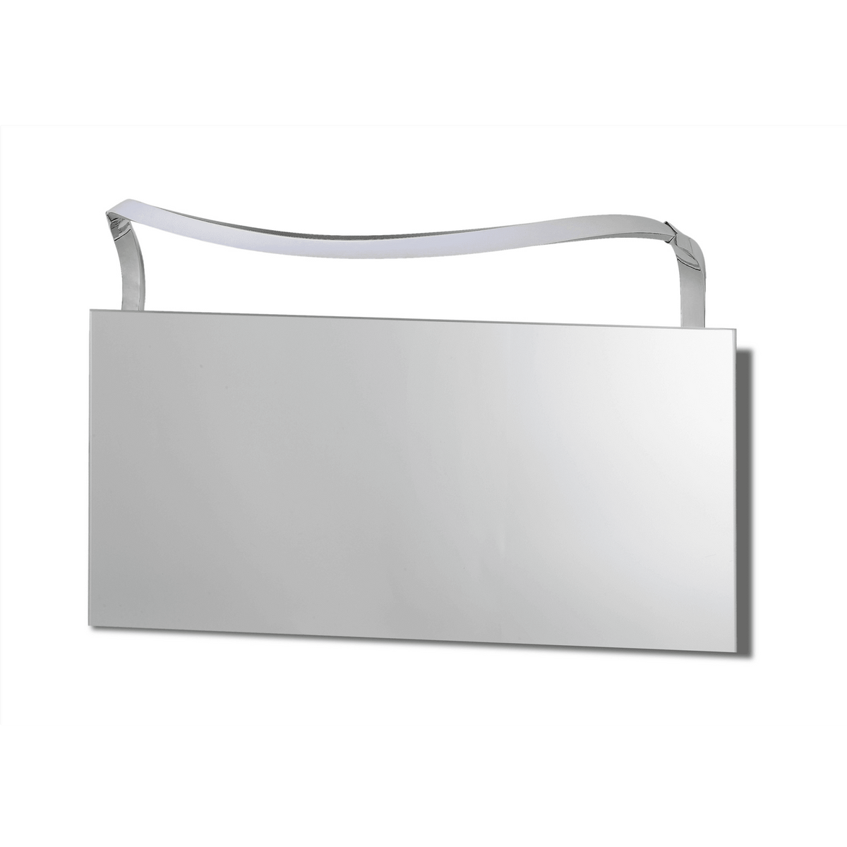 Sisley IP44 Big Wave 12w LED Bathroom Mirror Wall Light In Chrome