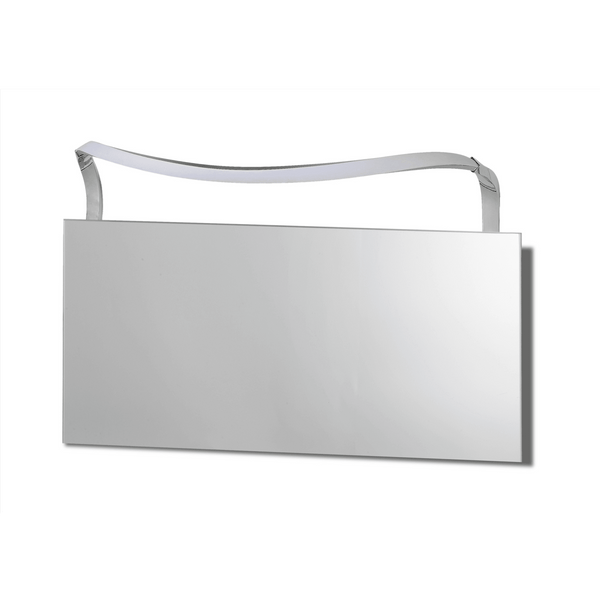 Sisley IP44 Big Wave 12w LED Bathroom Mirror Wall Light In Chrome