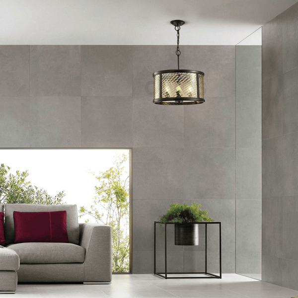 Asia 4 Light Pendant Light in Oiled Bronze