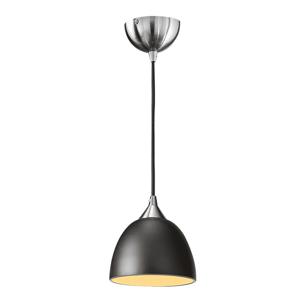 Venterdon Small Pendant with Black Glass