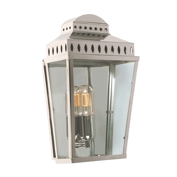 Mansion House Polished Nickel Brass Outdoor Lantern