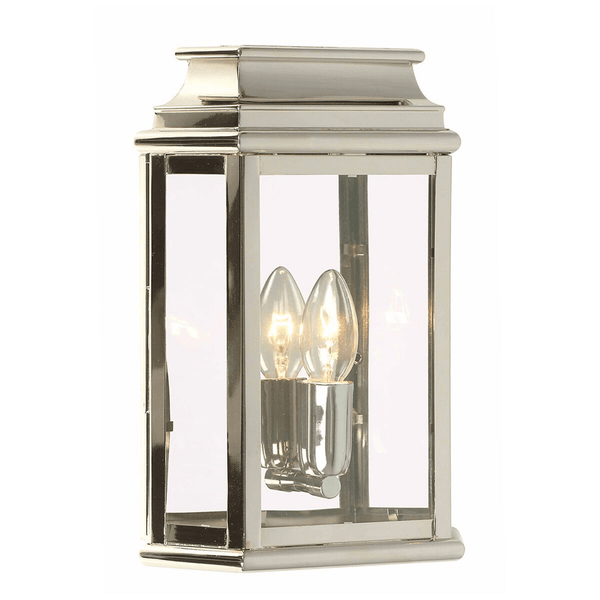 St Martins Solid Brass Polished Nickel Outdoor Wall Lantern