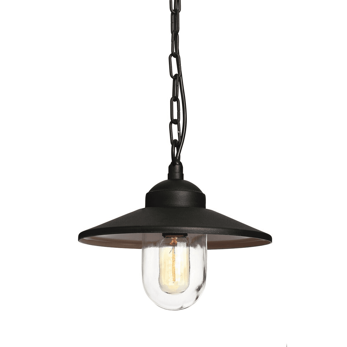 Klampenborg Outdoor Chain Lantern Pendant in Black