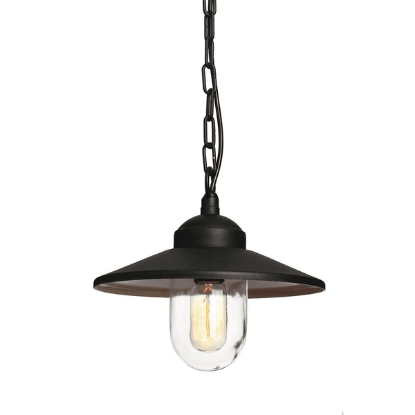 Klampenborg Outdoor Chain Lantern Pendant in Black