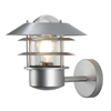 Helsingor Stainless Steel Exterior Wall Light in Silver