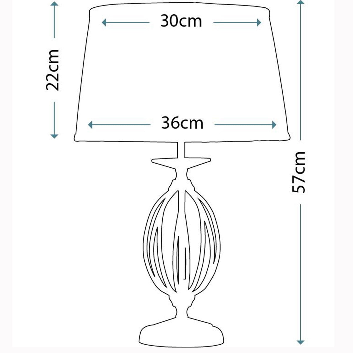 Aegean Table Lamp in Polished Brass and Ivory Cotton Shade
