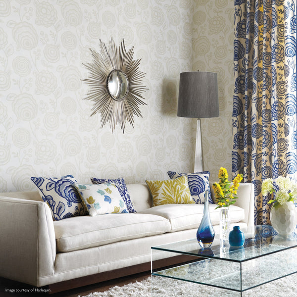 Ascent Floor Lamp in Polished Nickel with Dark Grey Faux Silk Hard Backed Shade