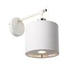 Balance Wall Light in White and Polished Nickel with White Shade