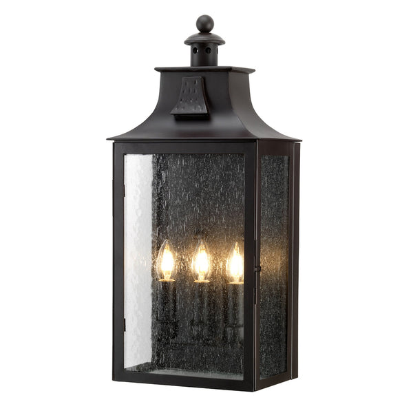 Balmoral IP44 Large Wall Lantern in Old Bronze