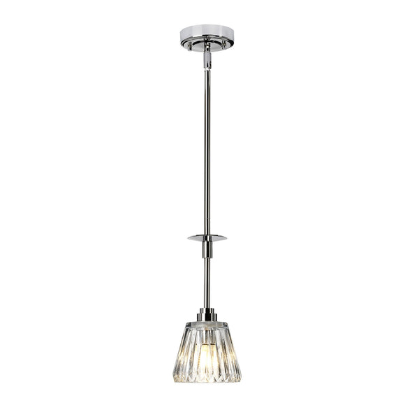 Agatha IP44 Pendant Light in Polished Chrome