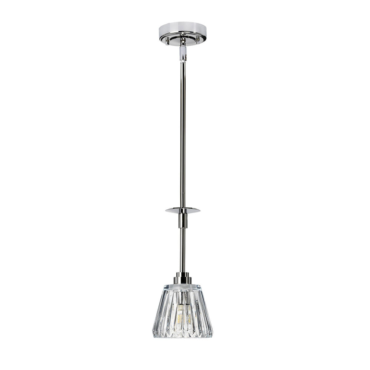 Agatha IP44 Pendant Light in Polished Chrome