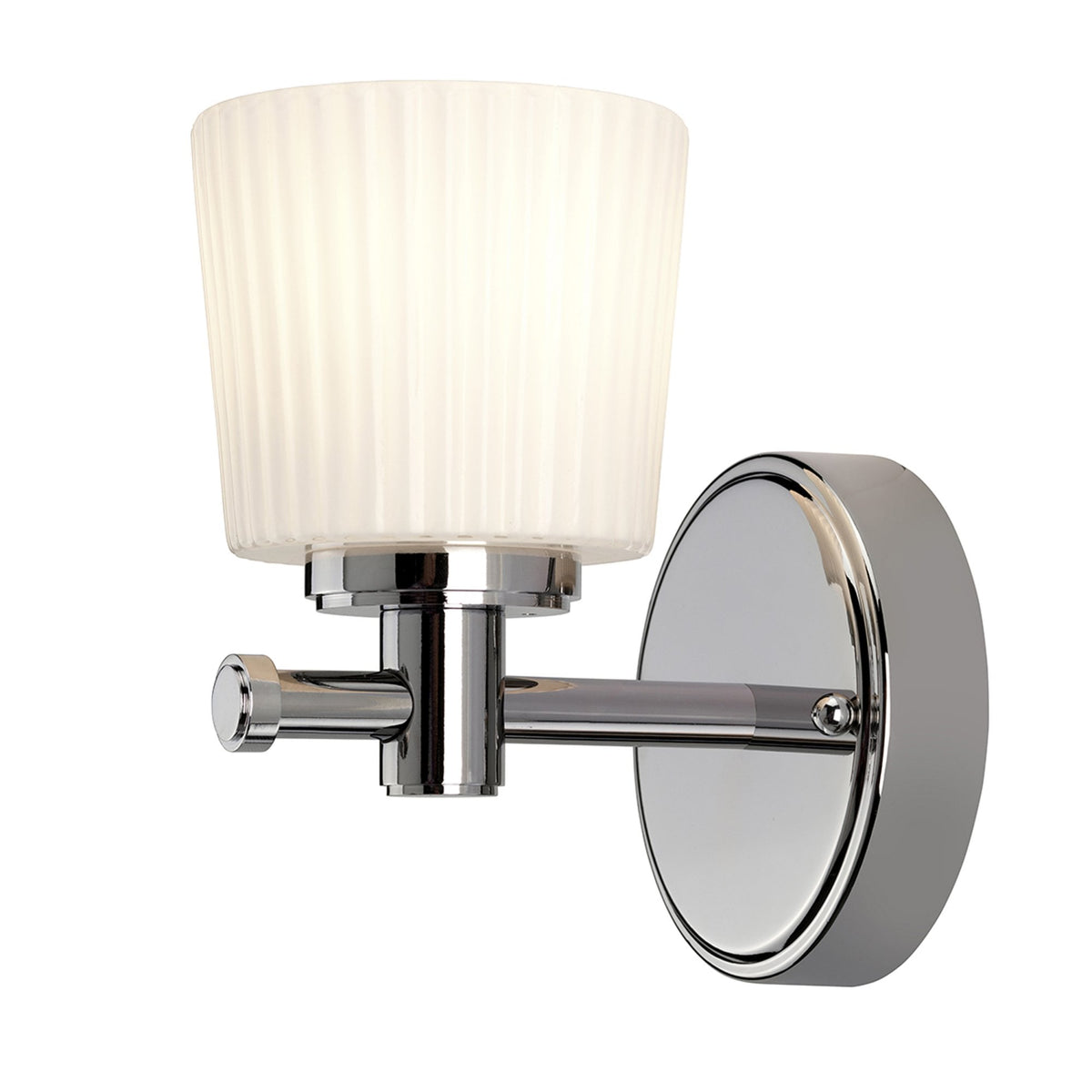 Binstead IP44 Bathroom Wall Light in Polished Chrome