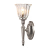 Dryden 1 IP44 Bathroom Wall Light in Polished Nickel