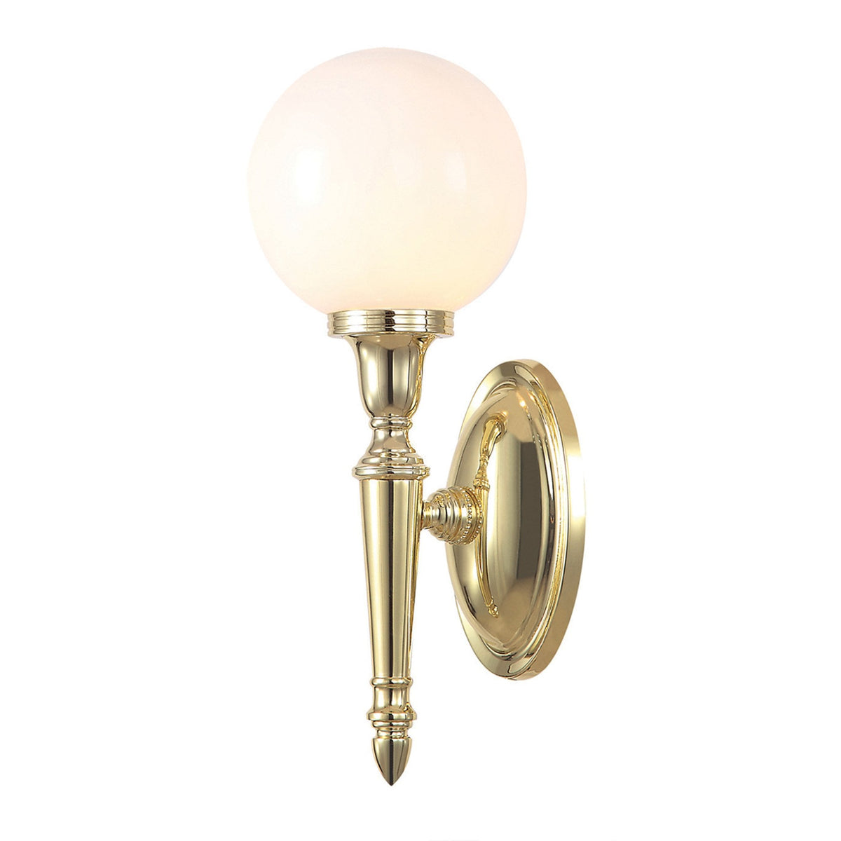 Dryden 4 IP44 Bathroom Wall Light in Polished Brass