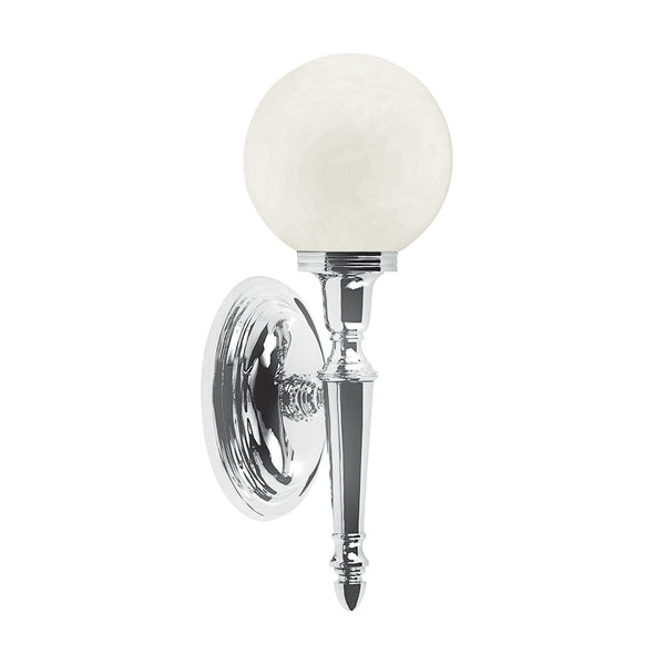 Dryden 4 IP44 Bathroom Wall Light in Polished Chrome